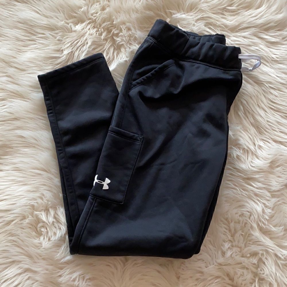 Under Armour | Youth Girls Loose Fit Storm Cold Gear Water Resistant Sweat Pants